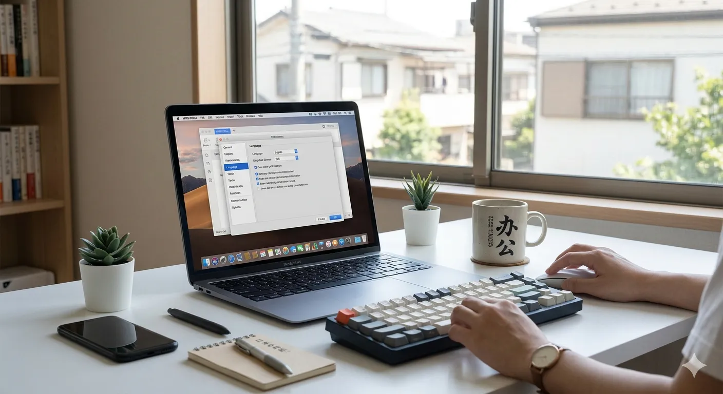 WPS界面变成英文怎么办？手把手教你一键切换回中文